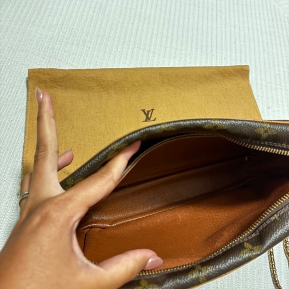 LOUIS VUITTON MONOGRAM COMPIEGNE 23 CLUTCH HAND BAG BROWN - Picture 3 of 8